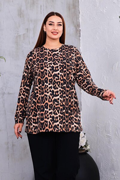 Siyezen Plus Size Oversize Wool Viscose Blouse