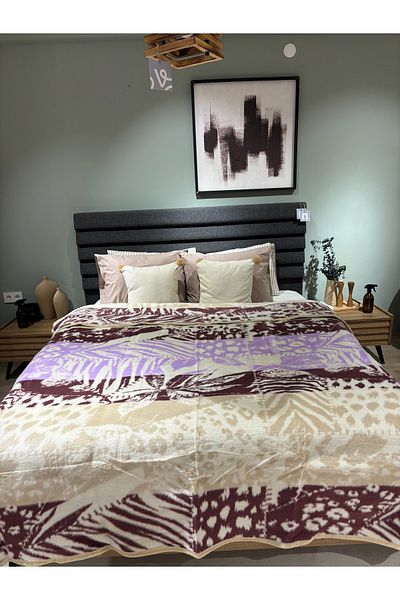 Sesli Softy Series Acrylic Soft Thick King Size Blanket 200X220 Size 500Gr / M2 Weight