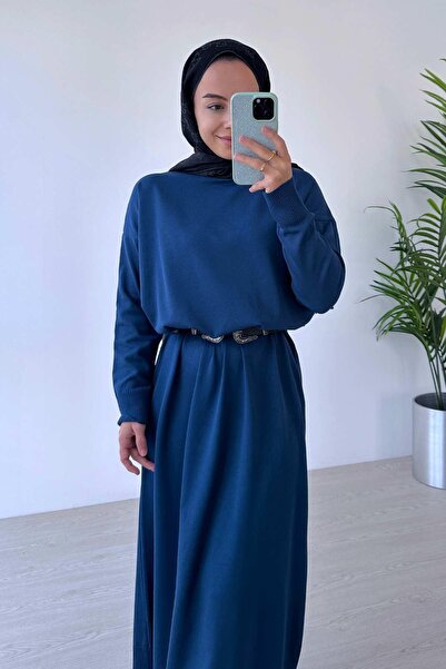 Ka Hijab Rochie hijab mercerizată de culoare petrol