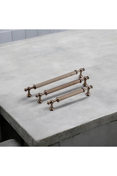 Badem10 Generation Striped Bronze Metal 160 mm Furniture Kitchen Drawer Cabinet Wardrobe Handle Handle Handles