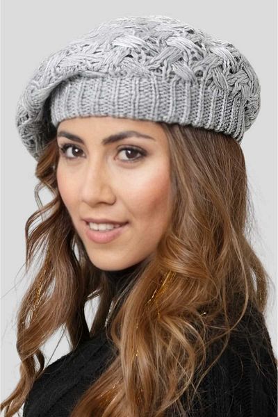 Uniquetrenders Women's Knitted Knitwear Painter Beret