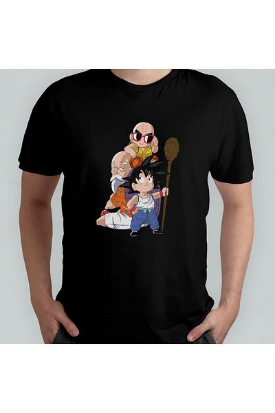 Pixxa Μπλουζάκι Dragon Ball Son Goku Crew Neck 100% βαμβακερό - Μοντέλο 2