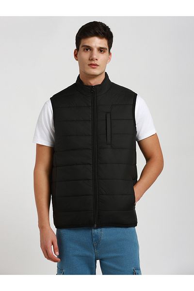 Dennis Lingo By Styli Mock Collar Regular Fit Quilted Jacket