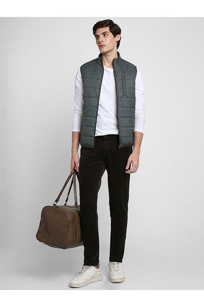 Dennis Lingo By Styli Mock Collar Regular Fit Quilted Jacket