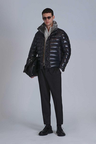 Lufian Jack Goose Feather - Men's Black Coat