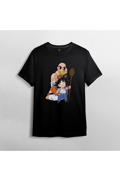 Pixxa Μπλουζάκι Dragon Ball Son Goku Crew Neck 100% βαμβακερό - Μοντέλο 2