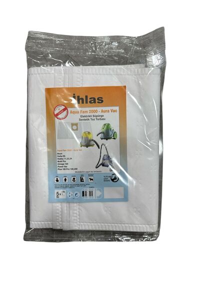 NETAVANTAJ Ihlas Aura Aqua Vac Aqua Fam 2000 υφασμάτινη τσάντα σκόνης 20 τεμαχίων