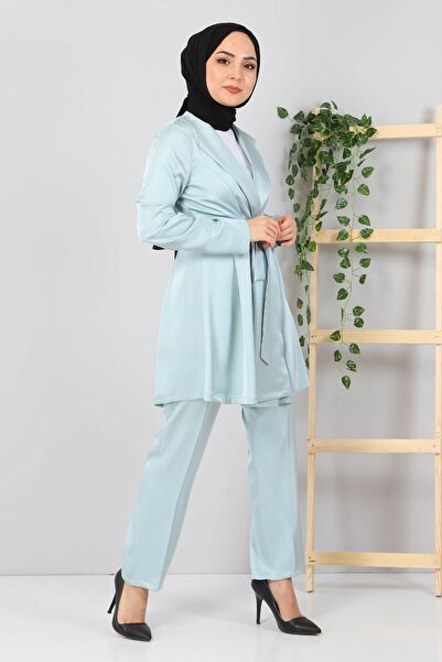 Modamihram Satinkombination Mint 10658