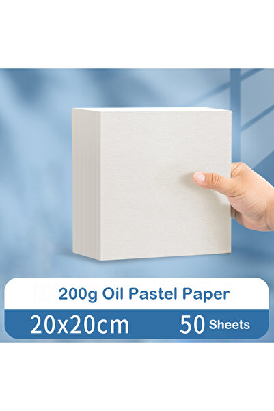 Choice 20 × 20 بوصة، 50 ورقة، لوازم فنية، ورق باستيل زيتي، 200 غرام/م²، طباشي...
