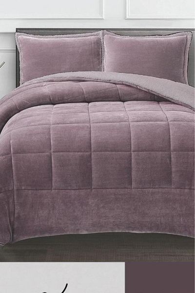 Çeyiz Diyarı Pumi Plum Double Duvet Set - 220X240 cm