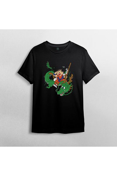 Pixxa Μπλουζάκι Dragon Ball Son Goku Crew Neck 100% βαμβακερό - Μοντέλο 1