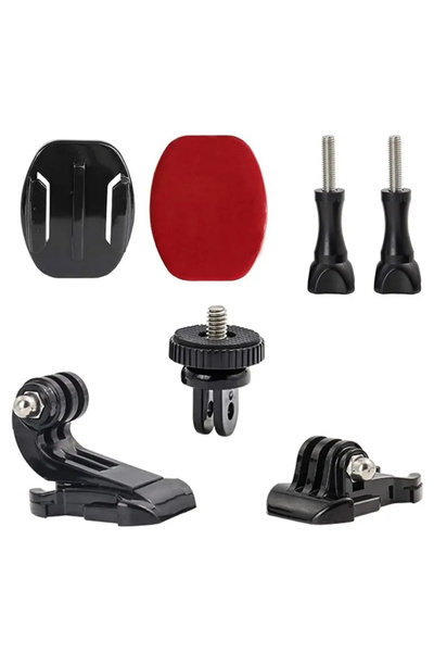 Choice طقم ملحقات حامل خوذة مع قاعدة تثبيت بإبزيم على شكل حرف J لكاميرات GoPr...