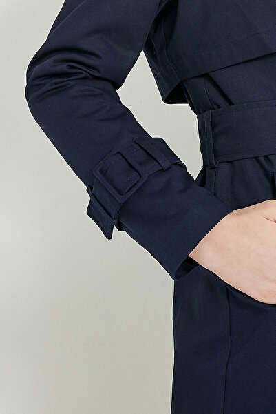 PASTELASTORE Lacivert Tokalı Pamuk Gabardin Kol Kemeri (SADECE KEMERDİR)