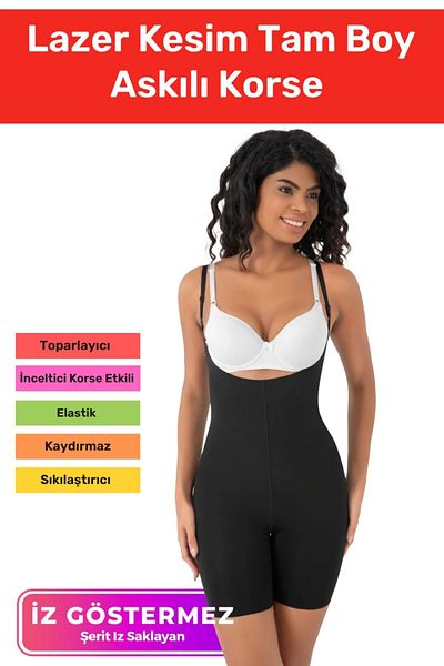Armoris New Generation Non-Marking Non-Slip Recovery Firming Women's Laser Cut Full Length Strap Corset