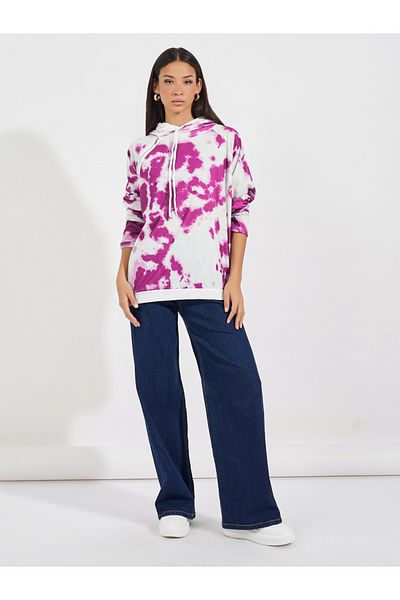 ARIA ROMANCE By Styli Tie & Dye Oversized Hoodie