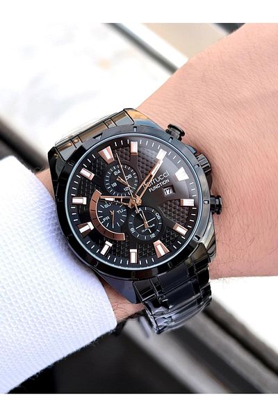 Ferrucci Steel Cord Inner Functions Active 30 Mt Water Resistant Men's Wristwatch Bmf.14336.2S