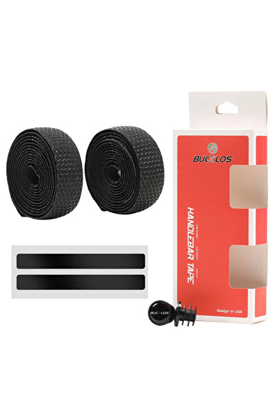 BUCKLOS أشرطة سوداء للدراجات الهوائية وأغطية مقود الدراجة وأشرطة ناعمة مضادة ...