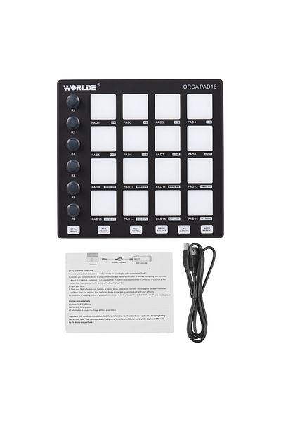 Choice MIDI Controller Mini Controller Pad USB Backlit Drum Pads Beat Maker Machine 6Assignable Knobs No...