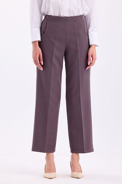 PASTELASTORE High Waist and Elastic Back Wide Leg Women's Palazzo Trousers - 2345
