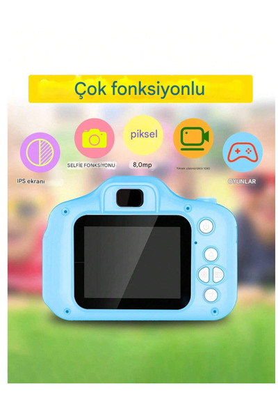 qasul Kızlar/Erkekler için HD Dijital Video Kamera Oyuncakları Taşınabilir  Akıllı Çocuk Dijital Kamera