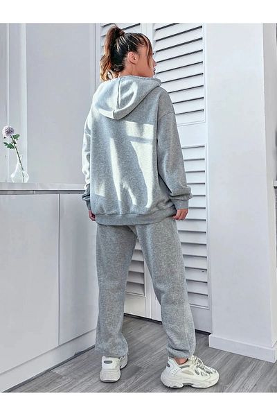pandy Heart Printed Oversize Unisex Tracksuit Set