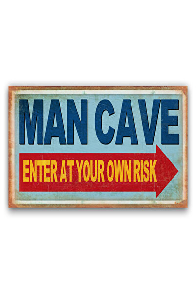 Virago Home Décor Man Cave Metal Tablo