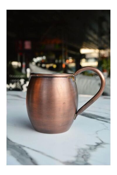 Bakır Concept Oxidized Colored Copper Mug Chubby - Pack of 2
