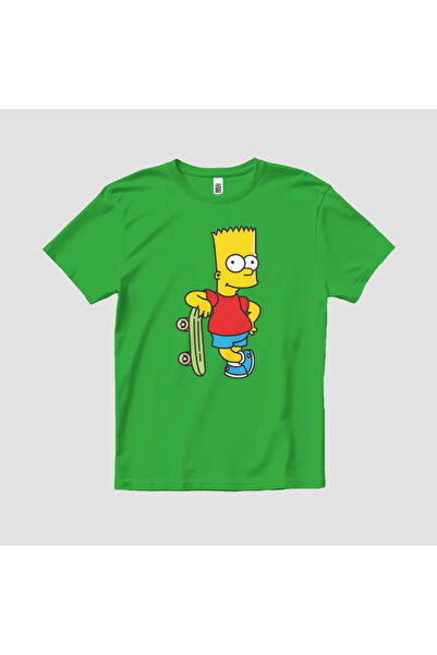 Built By Crazy Bart Simpson skejtbord unisex dječja majica
