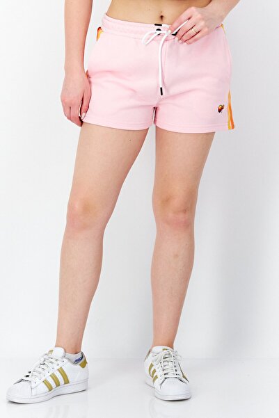 Ocean Pacific Women Embroidered Logo Basic Shorts, Pink Combo