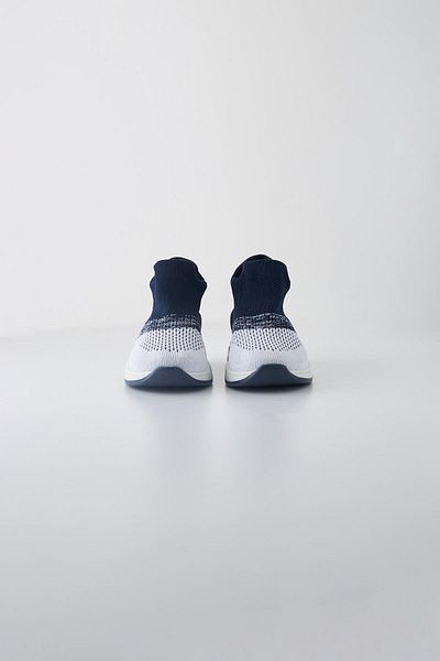 Katia&Bony Navy Blue White Children's Sock Shoes - Color Transition