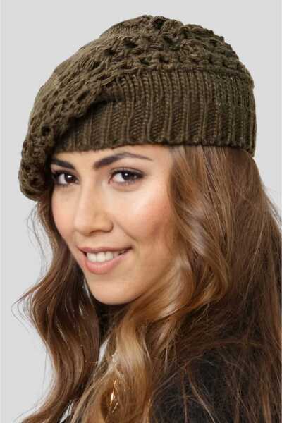 Trenderrs Жіноча одношарова в'язана шапка-бейсболка