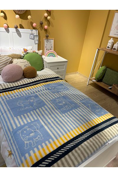 Sesli Kids Series Double Sided Cotton Baby Blanket Newborn Baby Gift 100X120