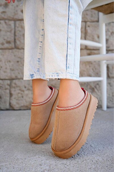 MUGGO Ling Thick Sole Furry Round Toe Women's Slippers