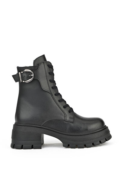 Ziya Γυναικείες μπότες από γνήσιο δέρμα - 143359Z616 Μαύρο