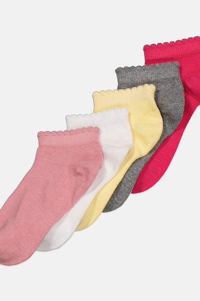 XOXO Kids Girl 5 Pair Ankle Socks, White