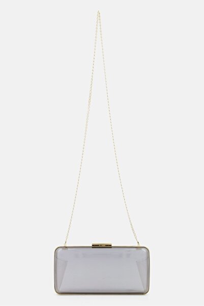 Gianvito Rossi حقيبة يد نسائية من الأكريليك 11 ارتفاع × 23 طول × 4 عرض، شفافة