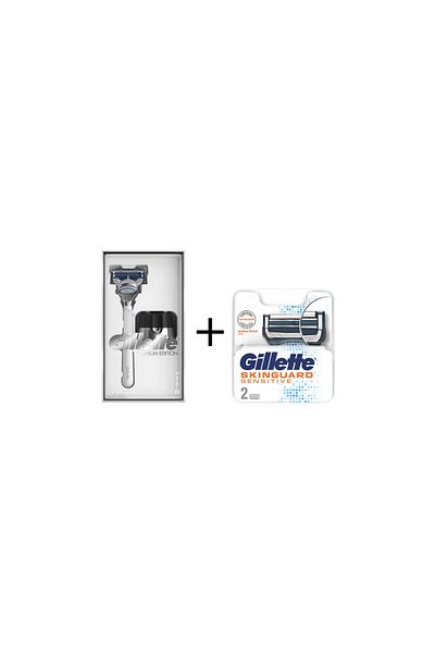 Gillette Ειδική Σειρά Παραγωγής Skinguard Sensitive Razor Blade με μαγνητική βάση, 2 ανταλλακτικές κεφαλές δώρο
