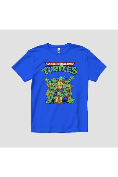 Built By Crazy Tricou unisex pentru copii Ninja Turtles Group Logo
