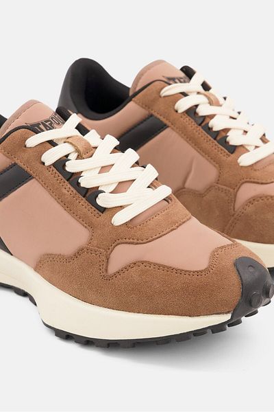 Tapout Men Lace Up Training Sports Shoes, Brown