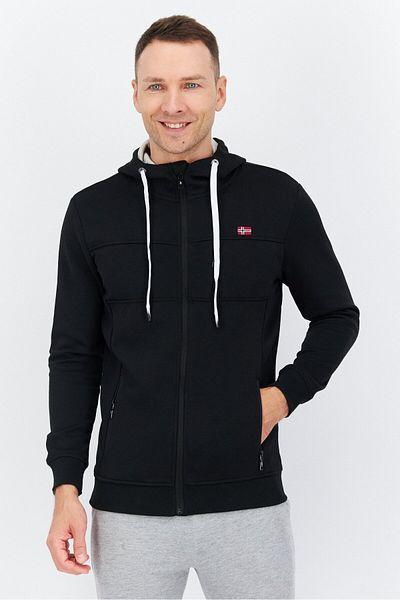 Nordland Men Sportswear Fit Long Sleeves Training Sweatshirt, Black