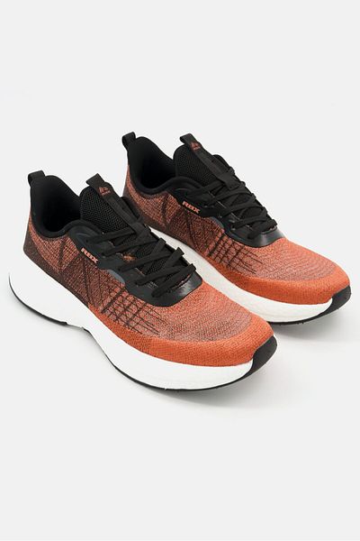 RBX Men Mesh Lace Up Running Shoes, Black