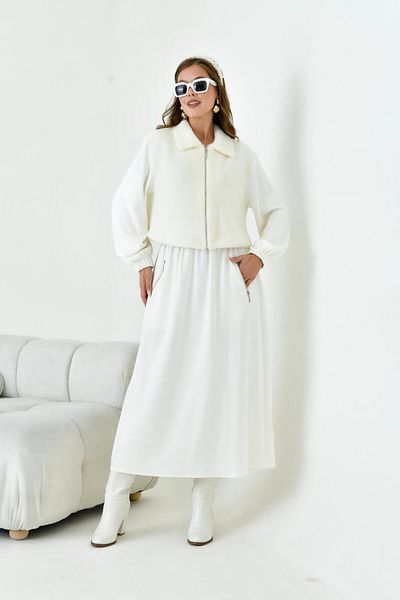FTZ WOMEN طقم تنورة أنجورا نسائي إكرو 30986