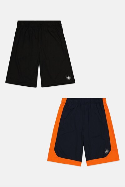 Body Glove Kids Boy 2 Pcs Training Shorts, Black