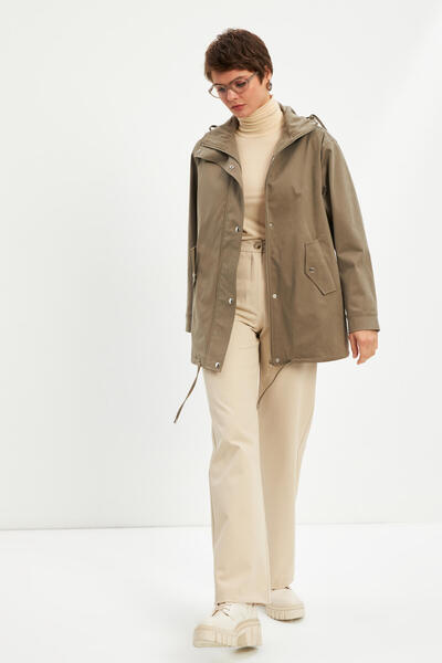 STELLA PULVIS سترة كاكي مبطنة بقلنسوة