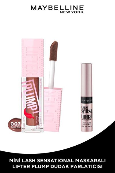 Maybelline New York Lifter Plump Dudak Parlatıcısı- 007 Coca Zing Kahverengi ...