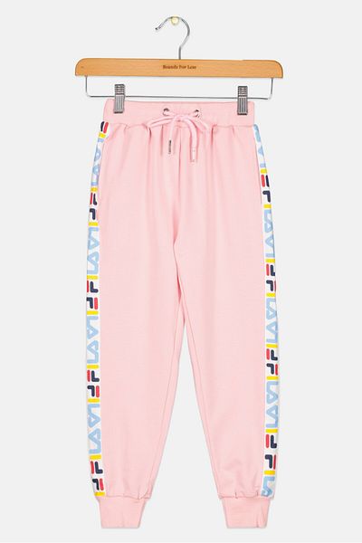 Fila Kids Girl Sportswear Fit Brand Logo Jogger Pant, Pink