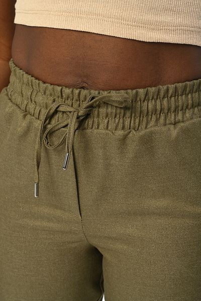 Orfeo Negro ΓΥΝΑΙΚΕΙΑ ΜΕΣΗ ΕΛΑΣΤΙΚΑ CASUAL FIT REGULAR ΜΟΝΟΧΡΩΜΑ ΠΑΝΤΕΛΟΝΙ