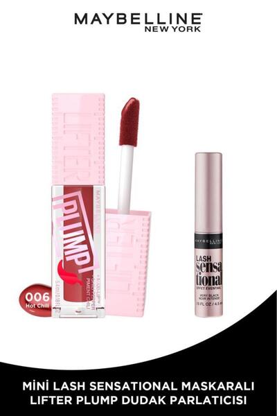 Maybelline New York Lifter Plump Dudak Parlatıcısı 006 Hot Chili Kırmızı & Mi...
