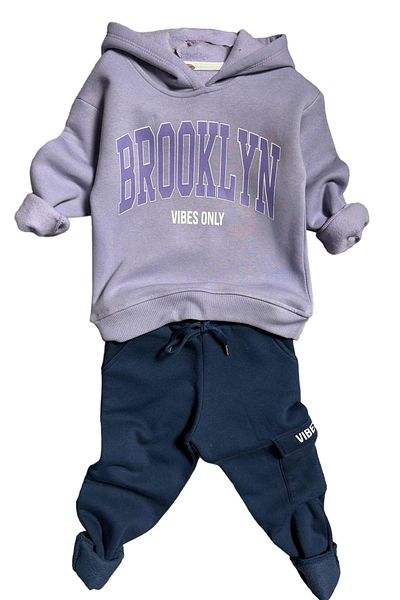 Riccotarz Κοριτσίστικη φόρμα Brooklyn με κουκούλα λιλά