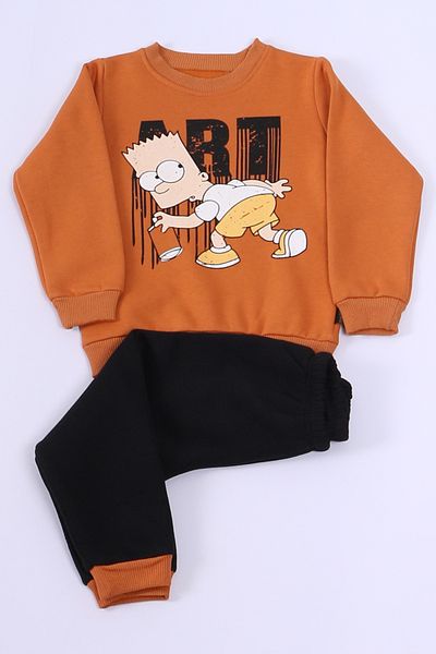 HÇM Boy's 3 Thread Tracksuit Set - Character Printed E7